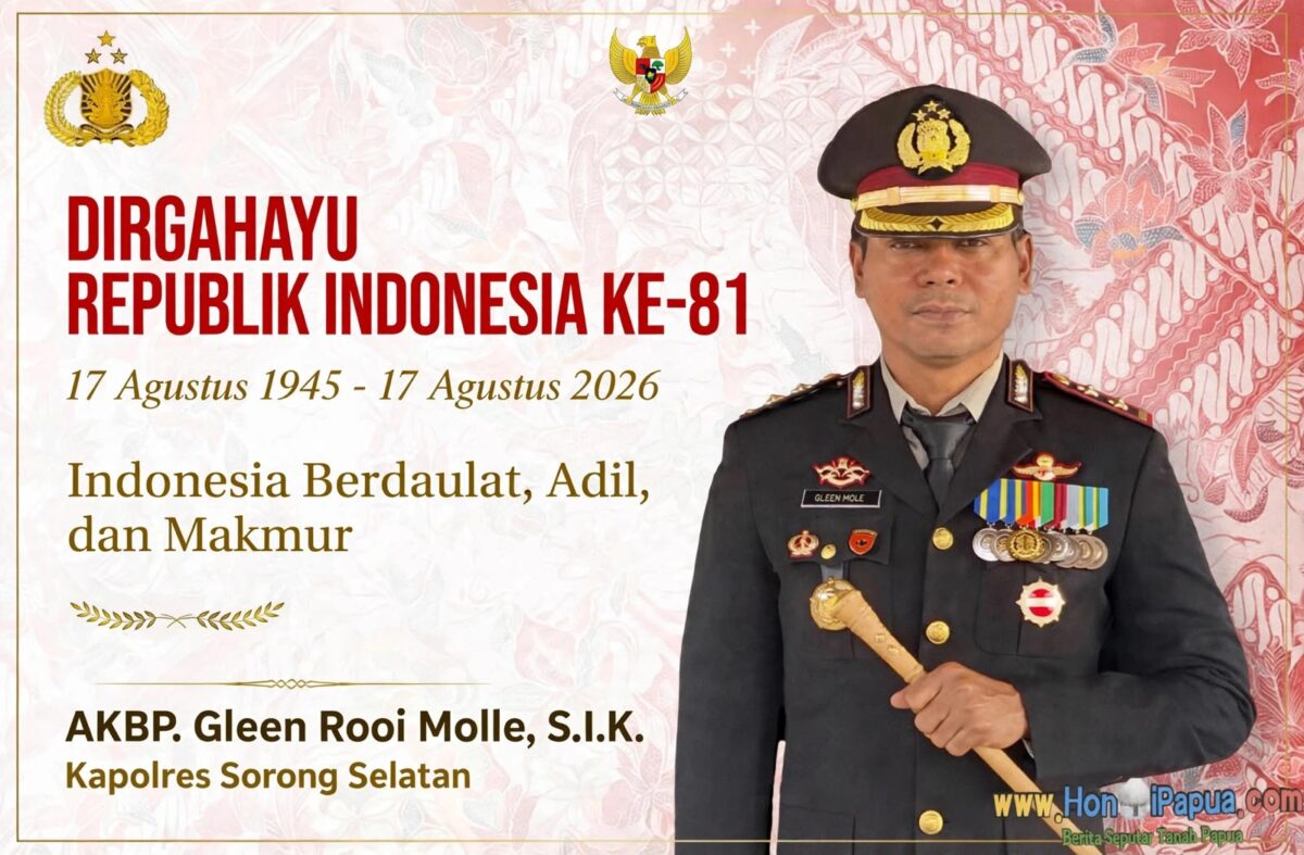 Iklan HUT RI Ke-81 Kapolres Sorong Selatan